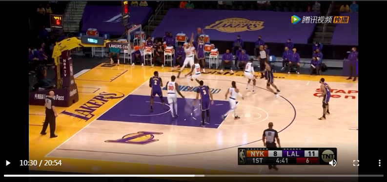 湖人vs尼克斯视频，nba尼克斯vs湖人赛