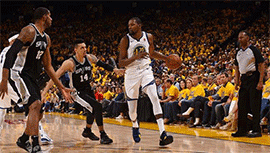 NBA简报：KD32+6+6 克莱31+5助 阿德34+12 勇士116-101轻取马刺