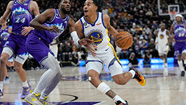 NBA简报:勇士123-124不敌爵士 克拉克森22+9 普尔36+8