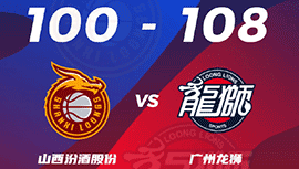 CBA简报:广州108-100击退山西 陈盈骏22+10 张宁25+5+6