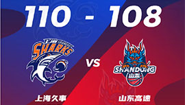 CBA简报:上海110-108力克山东 王哲林26+15 刘铮26分