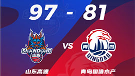 CBA简报:山东97-81击败青岛 吉伦沃特27+15 王睿泽23+6