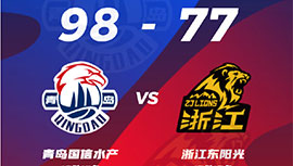 CBA简报:青岛98-77轻取广厦 王睿泽20+6 胡金秋15+7