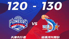 CBA简报:福建130-120逆转天津 亚当斯60+5+10 林庭谦31+6+8