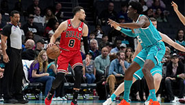 NBA简报:公牛121-91大胜黄蜂 拉文德罗赞均砍23分 伯克奈特22+6