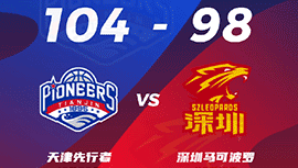 CBA简报:天津104-98击退深圳 何思雨21+6 孙浩钦25分