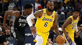 NBA简报:灰熊103-93险胜湖人扳平 蒂尔曼22+13 詹姆斯28+12