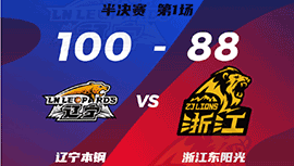 CBA简报:辽宁100-88击败广厦 赵继伟29+6 郭艾伦21+6