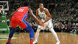 2018年NBA东部半决赛G1 凯尔特人117-101大胜76人