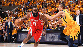2018年NBA东部半决赛G4全场录像回顾：火箭100-87击败爵士