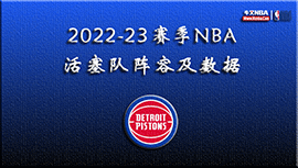 2022-23赛季NBA活塞队阵容及数据