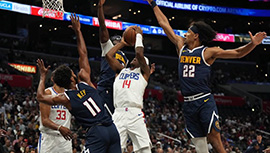 NBA简报:掘金103-90击败快船 约基奇25+14+8 海兰德25+7+6&伤退