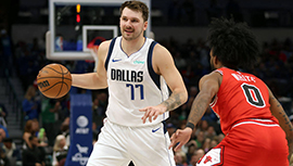 NBA简报:独行侠114-105力克公牛 东契奇18+7+10 武切维奇21+20