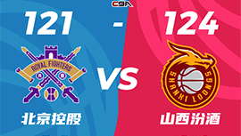 CBA简报:山西124-121终结北控 张宁22+9+6犯 陈国豪19+7