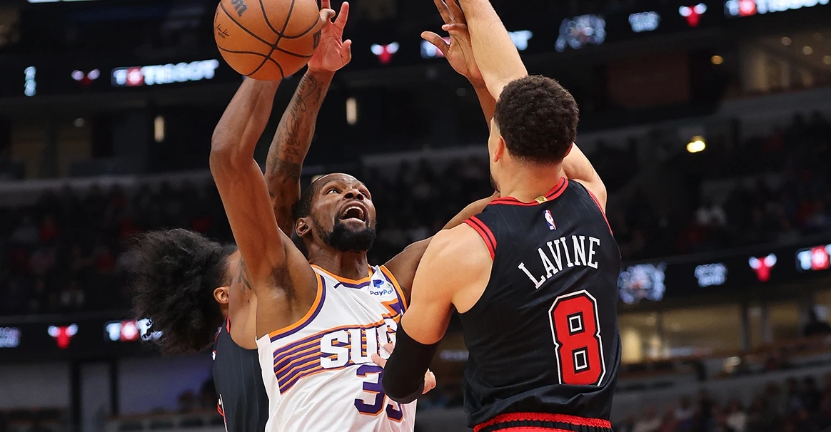 NBA简报:太阳116-115险胜公牛 KD25+8+9 弩机20+16+8+准绝杀