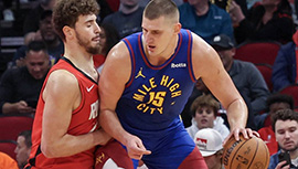 NBA简报:火箭107-104胜掘金 范弗里特26分 约基奇36+21+11