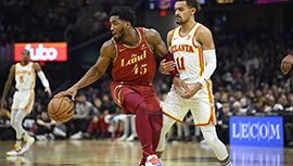 NBA简报:骑士128-105轻取老鹰 米切尔40+11  杨14中3