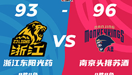 CBA简报:广厦93-96不敌同曦 孙铭徽21+15 胡金秋28+5