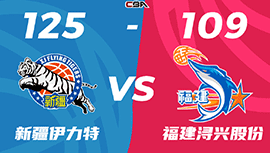 CBA简报:新疆125-109轻取福建 阿不都19+17+10 赵睿25+5 杨33分