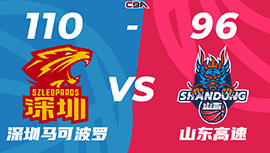 CBA简报:深圳110-96击败山东 贺希宁29+8+7+6 吉伦沃特33分