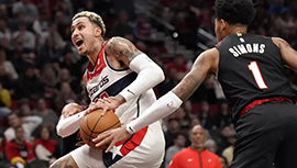 NBA简报:奇才118-117险胜开拓者 库兹马32+8 西蒙斯41+7&末节22分