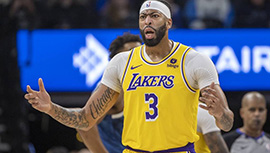 NBA简报:湖人111-118不敌森林狼 戴维斯31+8 詹姆斯缺战 爱德华兹27+7