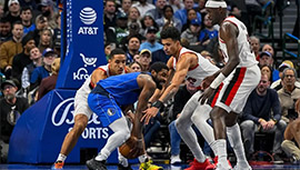 NBA简报:独行侠139-103大胜开拓者 欧文24+9+5 格兰特18分