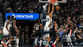 NBA简报:森林狼116-93大胜开拓者 戈贝尔24+17 唐斯23+8 西蒙斯10中0