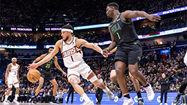 NBA简报:太阳123-109灼伤鹈鹕 布克赛季新高52分 杜兰特26分 锡安24分