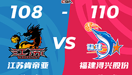 CBA简报:福建110-108战胜送江苏 邹阳22+12 蒋浩然20分