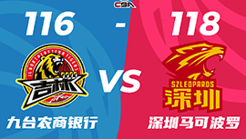 CBA简报:深圳118-116险胜吉林 亚当斯42+10+4断 姜伟泽23+5+5