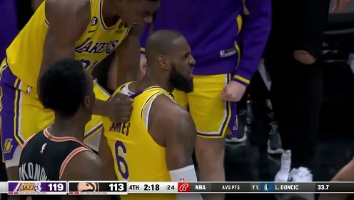 NBA简报:湖人122-138老鹰 浓眉哥缺阵 詹姆斯20+9+8