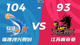 CBA简报:福建104-93击败江苏 邹阳24+8+5断 李江淮15+9+7 卡巴15+12