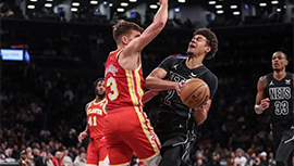 NBA简报:篮网124-97大胜老鹰 卡梅隆-约翰逊29分 施罗德23+8+7 穆雷28+6