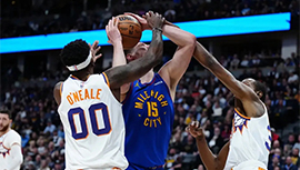 NBA简报:太阳117-107终结掘金 杜兰特35+8+5 阿伦28+5 约基奇25+16