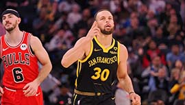 NBA简报:公牛125-122险胜勇士 德罗赞33+8 武切维奇33+11 库里18中5&伤退