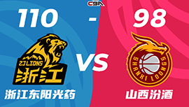 CBA简报:广厦110-98击败山西 孙铭徽20+6+12 胡金秋18+11 泰勒29分