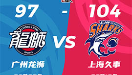 CBA简报:上海104-97力克广州迎4连胜 王哲林17+15 崔永熙24+11