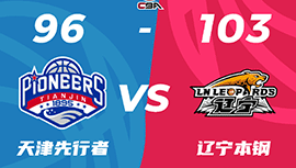 CBA简报:辽宁103-96险胜天津 弗格37+5 赵继伟16+12+5断 林庭谦21+9