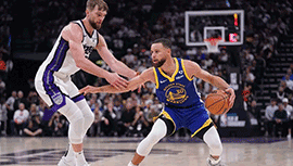 NBA简报:勇士94-118不敌国王无缘季后赛 克莱10中0拿0分 库里22分6失误 穆雷32分！