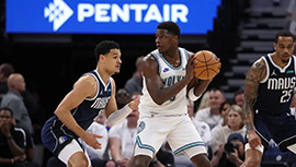 NBA简报:独行侠108-105力克森林狼1-0领先 无惧三塔 东欧合砍63分 华子准三双