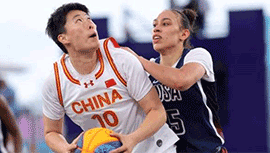 2024年08月04日 奥运会三人篮球女子 中国vs美国 全场录像回放