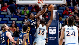 NBA简报:鹈鹕114-96逆转马刺 锡安22+9 福克斯保罗合计26中4